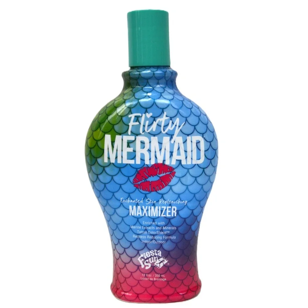 Fiesta Sun Flirty Mermaid Tanning Maximizer Lotion 12oz Indoor Outdoor Maximizer